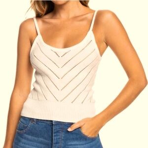 Roxy Sunrise Club Sweater Tank NWT
